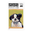 Titled: Brilliant - Boston Terrier puppy dog postage by flyinggirl Titled: Brilliant - Boston Terrier puppy dog postage