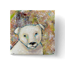 Titled:  Brutus is a Happy Dog buttons