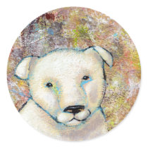 Titled:  Brutus is a Happy Dog stickers