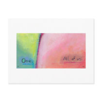 Titled:  Collectively - One.  All of us. postcards