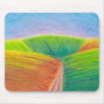 Titled:  Crops - colorful crayola crayon ART mousepads