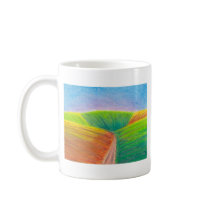 Titled:  Crops - colorful crayola crayon ART mugs