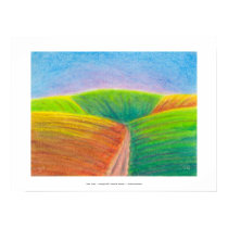 Titled:  Crops - colorful crayola crayon ART posters