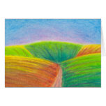 Titled:  Crops - colorful crayon ART cards