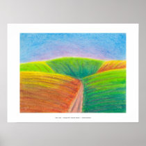 Titled:  Crops - colorful crayon ART Print