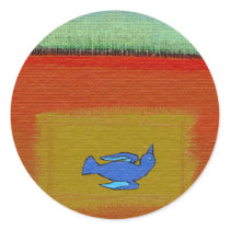 Titled: Dead - beautiful modern folk art bird stickers by SimpleTerms Titled: Dead - beautiful modern folk art bird stickers