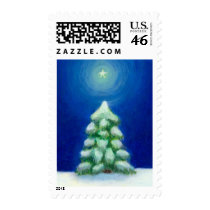 Titled: December 25th - Christmas tree postage by flyinggirl Titled: December 25th - Christmas tree postage