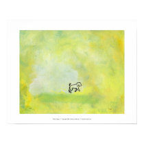 Titled:  Digger   ~  fun contemporary dog art posters