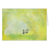 Titled:  Digger - fun dog art cards