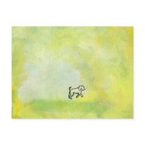 Titled:  Digger - fun dog art postcards