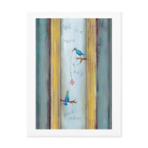 Titled:  Do What You Can - helpful birds heart postcards