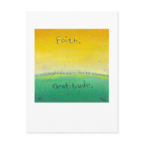 Titled:  Earth and Sky - Faith and Gratitude postcards