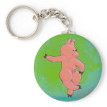 Titled:  Elusive Irish Dancing Pig Key Chains