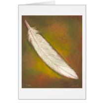 Titled:  Feather - beautiful unique drawing ART cards
