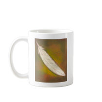 Titled:  Feather - beautiful unique drawing ART mugs