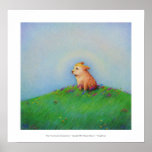 Titled:  Heaven - beautiful golden puppy dog Print