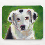 Titled: I Am Love ~ devotion spotted dog pet art mousepads