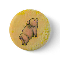 Titled:  (In Motion) Action - flying pot belly pig buttons
