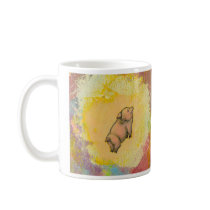 Titled:  (In Motion) Action - flying pot belly pig mugs