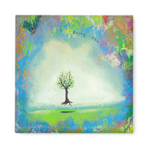 Titled:  (In Motion) Simple - Floating tree ART magnets