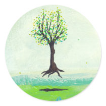 Titled:  (In Motion) Simple - Floating tree ART stickers