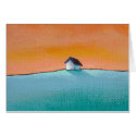 Titled: Little House on the Hill - art landscape card