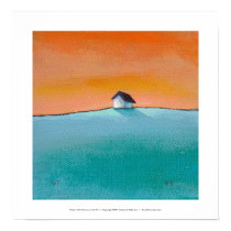 Titled:  Little House on the Hill - art landscape posters