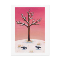 Titled: Looking for What's Left - crow CUSTOMIZED postcards