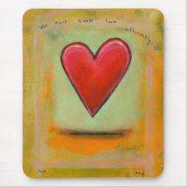 Titled:  Love Differently  -  Beautiful heart mousepads