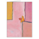 Titled: Marmalade Prefers Solitude - fun cat art card