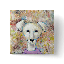 Titled:  Missy is a Happy Dog buttons