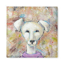 Titled:  Missy is a Happy Dog magnets