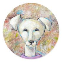 Titled:  Missy is a Happy Dog stickers