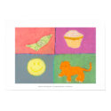 Titled: Money. A Cupcake. A Tiger. God. - ART print