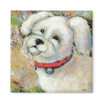 Titled:  Mookie is a Happy Dog magnets