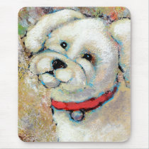 Titled:  Mookie is a Happy Dog mousepads