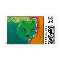 Titled:  My Friend is a Bear - fun angry art stamps
