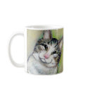 Titled: My Middle Name is Trouble - fun cat art mug