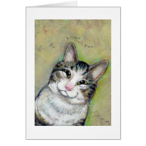 Titled:  My Middle Name is Trouble - Personalized! cards