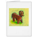 Titled: One of a Kind - handmade stuffed toy dog card
