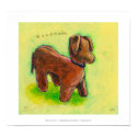 Titled: One of a Kind - handmade stuffed toy dog print