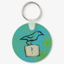 Titled: Orderly Universe - Questionable bird keychain