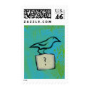 Titled: Orderly Universe - Questionable bird stamp