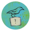 Titled: Orderly Universe - Questionable bird sticker