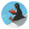 Titled: Reading - Fun penguin in glasses stickers by flyinggirl Titled: Reading - Fun penguin in glasses stickers