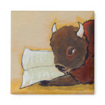 Titled:  Reading Together - Buffalo and fairy Magnets