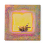 Titled:  Respite - Peaceful sleeping rabbit ART