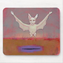 Titled:  Shaman - Unique albino bat mousepads