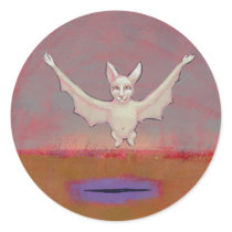 Titled:  Shaman - Unique albino bat stickers