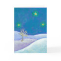 Titled: Silent Night - pretty snow stars CUSTOMIZE card